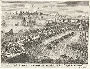Parma's brug, Antwerpen 1585