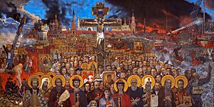 Photo of Ilia Glazuov's paint "Timeless Russia" 