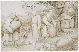 Pieter Brueghel the Elder - The Beekeepers and the Birdnester, c1568 - Kupferstichkabinett Berlin