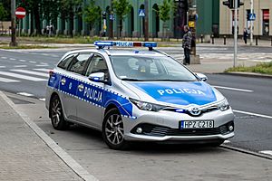 Policja - Police in Warsaw, Toyota Auris (2019)