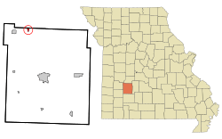 Location of Flemington, Missouri