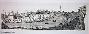 Port of Klaipėda in 1852