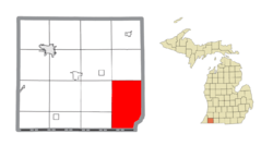 Location within Cass County