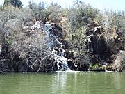 Prescott Valley-Lynx Creek District-Fain Park Water Fall on Fain Lake-2