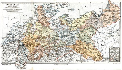Prussia (political map before 1905)