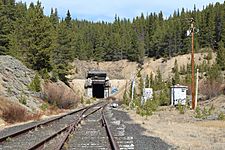 Rail tunnel at Tennessee Pass, Colorado