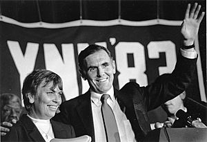 Raymond L. Flynn and Kathy Flynn at election night victory party (9614720739)