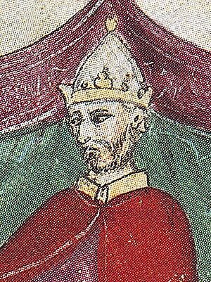 Robert Guiscard claimed as a Duke (Detail of Nicholas II)