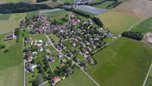 Romanel-sur-Morges from sky (june 2016)