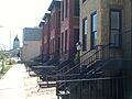 Ross Row Houses, With Kansas State Capitol in Background, Topeka, KS