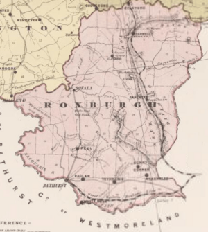 Roxburgh Map (NSW) from John Sands Atlas of Australiasia1886