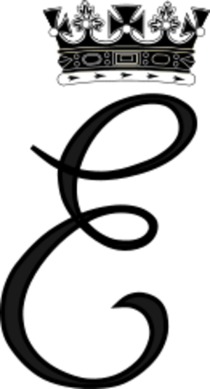 Royal Monogram of Princess Eugenie of Great Britain