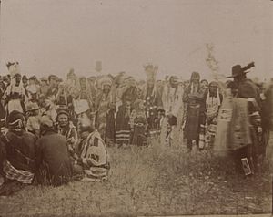 Scalp dance, Blackfoot Indians (HS85-10-18743)