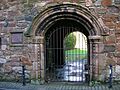 Seagate Castle, entrance doorway and pend, Irvine