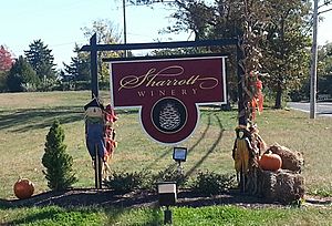 Sharrott Winery Entrance Sign