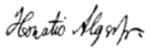 Signature of Horatio Alger Jr.png