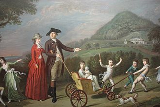 Sir James Hunter Blair and family by David Allan 1785