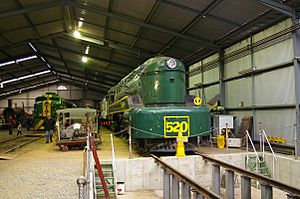 South Australian Railways 520 class loco at the SteamRanger Museum