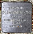 Stolperstein Rudolstädter Str 127 (Wilmd) Margarete Kahn