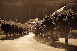 Street in Fribourg, Switzerland