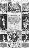 The Anatomy of Melancholy by Robert Burton frontispiece 1638 edition