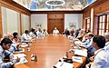 The Prime Minister, Shri Narendra Modi reviewing the progress towards the holistic development of islands, in New Delhi on June 30, 2018 (1)