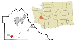 Location of Grand Mound, Washington