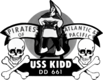 USS Kidd (DD-661) insignia, in the 1960s (NH 64750-KN).png
