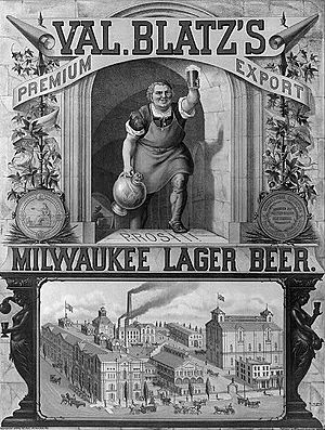 Val. Blatz's Milwaukee Lager Beer 1879