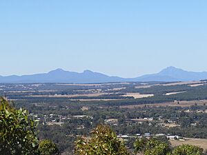 View of Stirling Range from the Mount Barker Rotary Lookout - Dec 2023