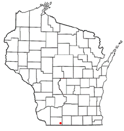 Location of Wayne, Wisconsin