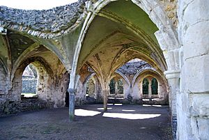 Waverley abbey undercroft