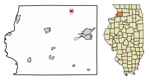 Location of Coleta in Whiteside County, Illinois.