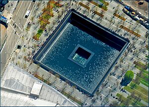 World Trade Center South Tower 9 11 Memorial Pool -- New York (NY) April 2016 (26575952521)