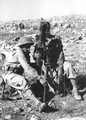 Zionist mortar team outside Zafzaf in October 1948