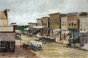 'Parsons, Kansas, Forest & First Avenue' by Jules Tavernier, 1873
