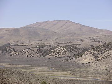 2015-04-19 11 30 24 View of Grindstone Mountain, Nevada from Bullion Road north of the South Fork Humboldt River.JPG