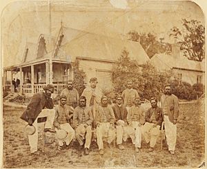 Aboriginal cricket team at MCG in 1867