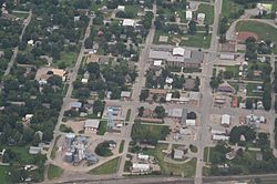 Aerial view of Lebo (2014)