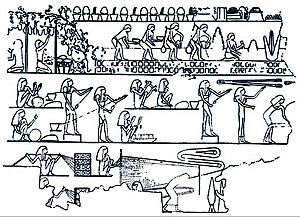 Ancient Egypt rope manufacture