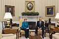 Angela Merkel and Donald Trump in the Oval Office, March 2017 (2)