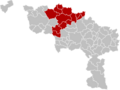 Arrondissement Ath Belgium Map
