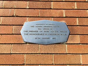 Ashfiled Olympic Swimming Centre Plaque, 1963
