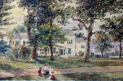Bellevue mansion painting