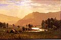 Bierstadt Albert Figures in a Hudson River Landscape