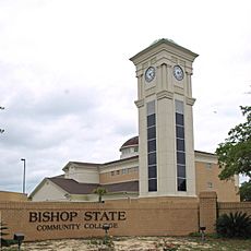 Bishop State clock tower May 2012 cropped