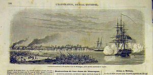 Bombardment of San Juan del Norte, 1854.jpg