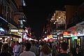Bourbon Street, New Orleans at night