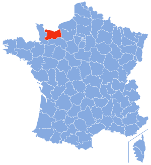 Location of Calvados in France