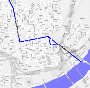 Cincinnati-canal-map